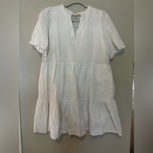 White casual dress